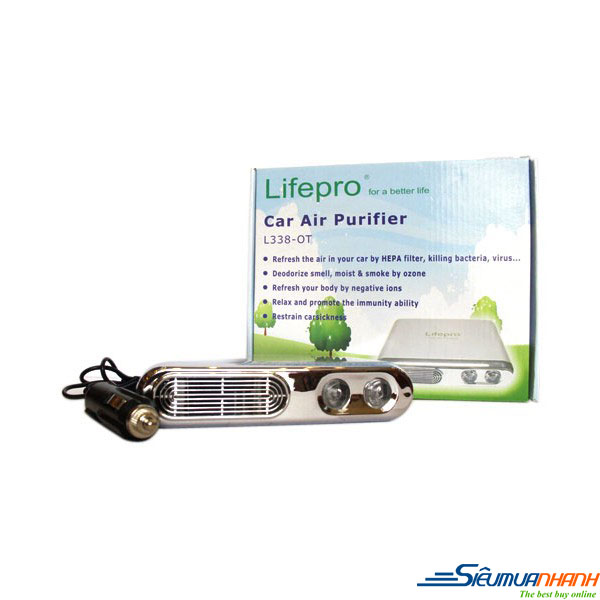 Máy lọc không khí và khử mùi xe ô tô Lifepro L338-OT